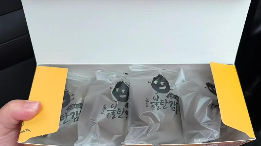 Exterior of the potato bread coated in grain powder