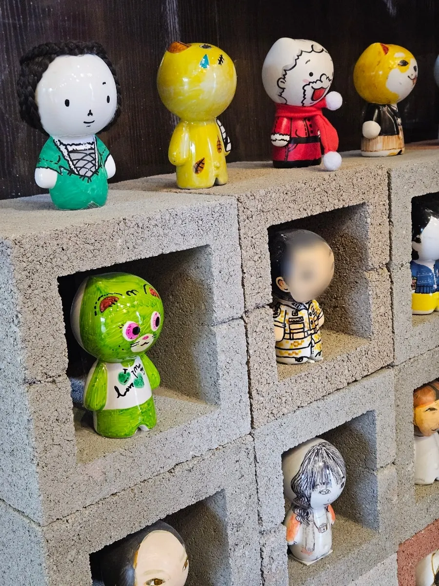 Instructions and finished pieces from the muse-toy experience