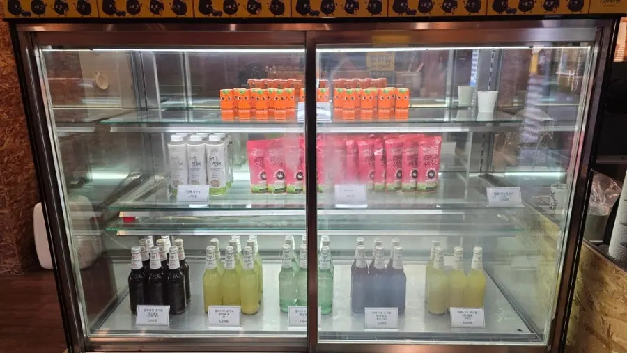 Neatly decorated interior of Sokcho Bultan Gamja Bread Main Store