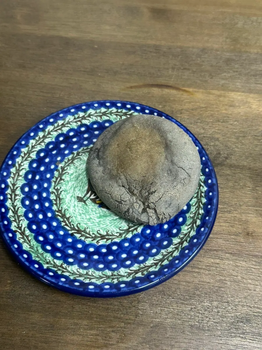 Bultan gamjabbang cut in half showing the potato filling