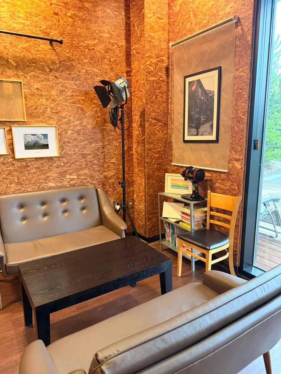 Interior of the bakery café with sofa seating