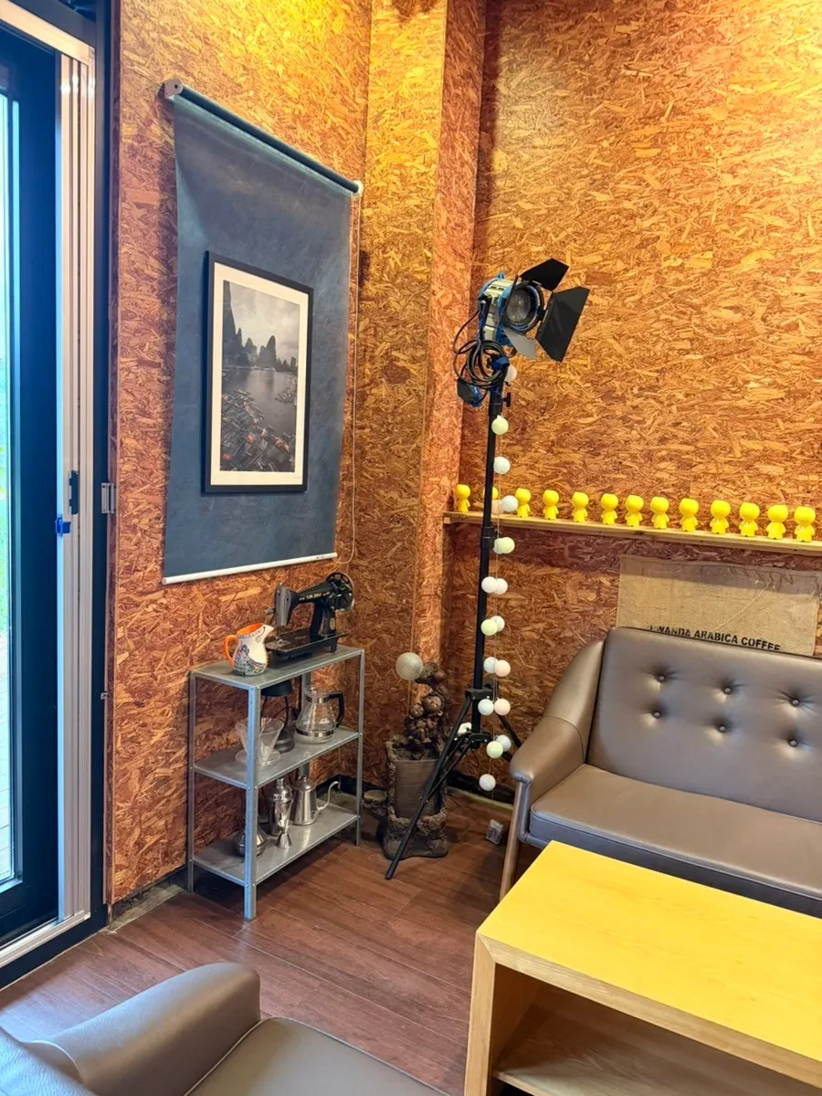 Warm-toned interior space of Sokcho Bultan Gamja Bread
