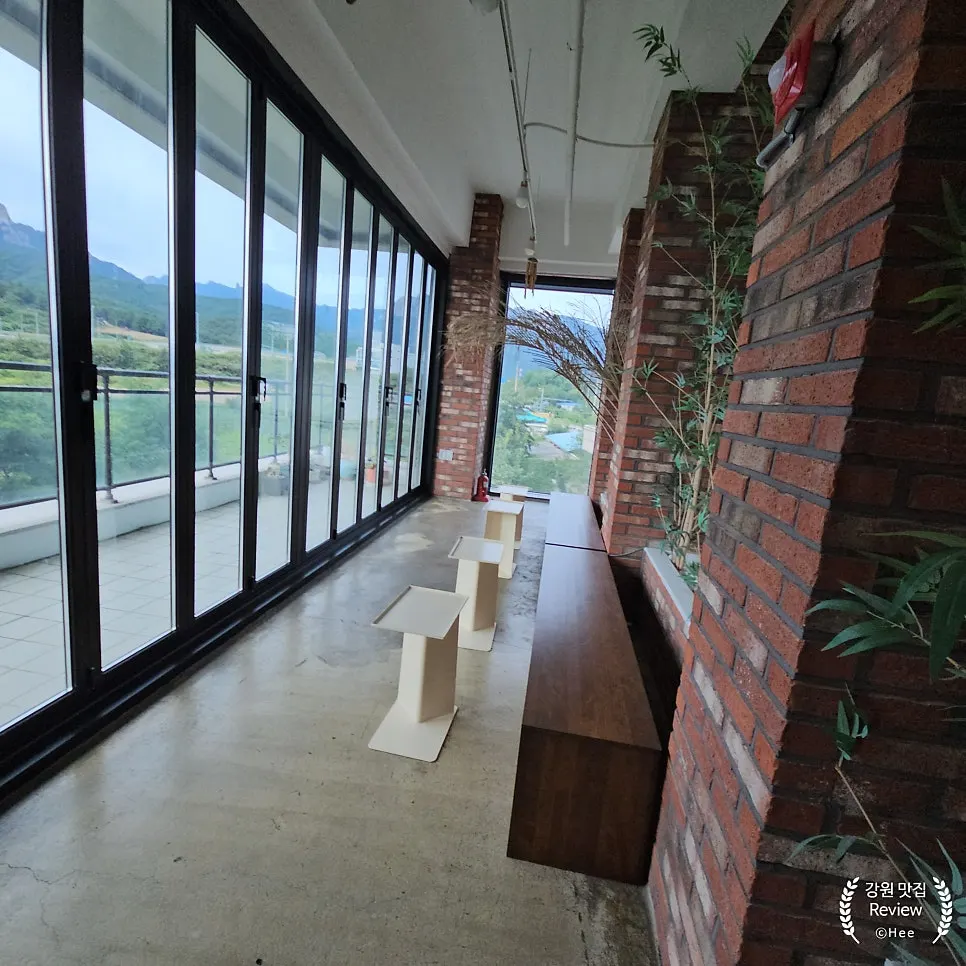 Spacious interior of Cafe Neorae, good for lingering