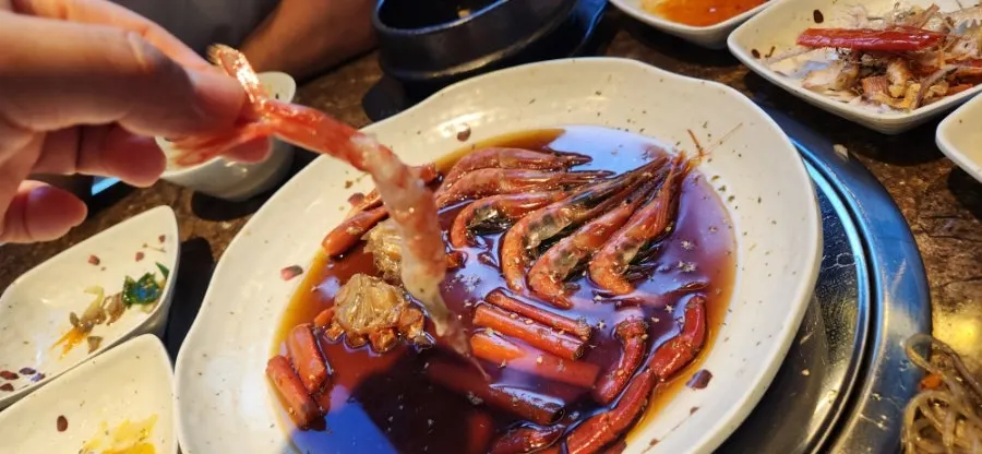 새우알이 든 새우장