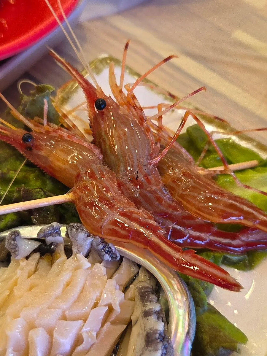 Sea squirt, abalone, and Dokdo flower shrimp