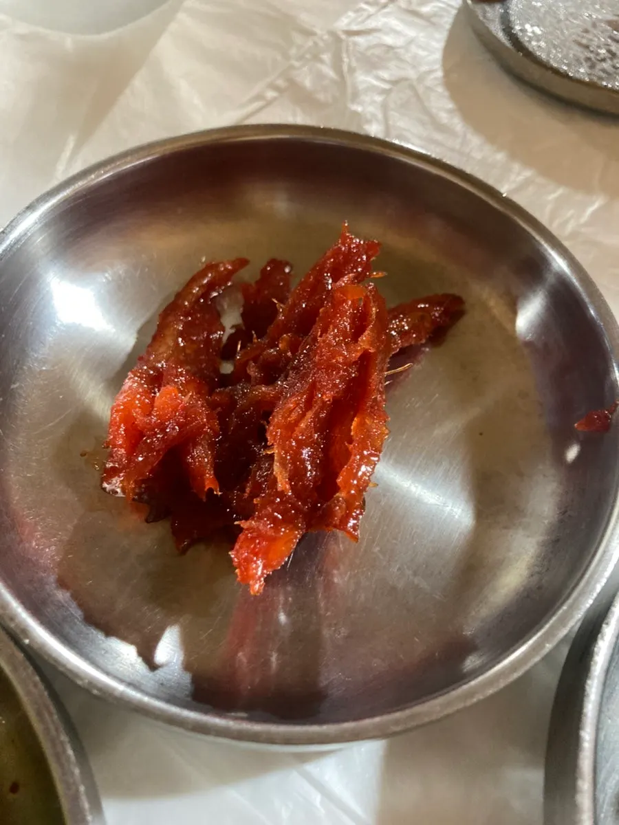 A spoonful of the nutty sundubu