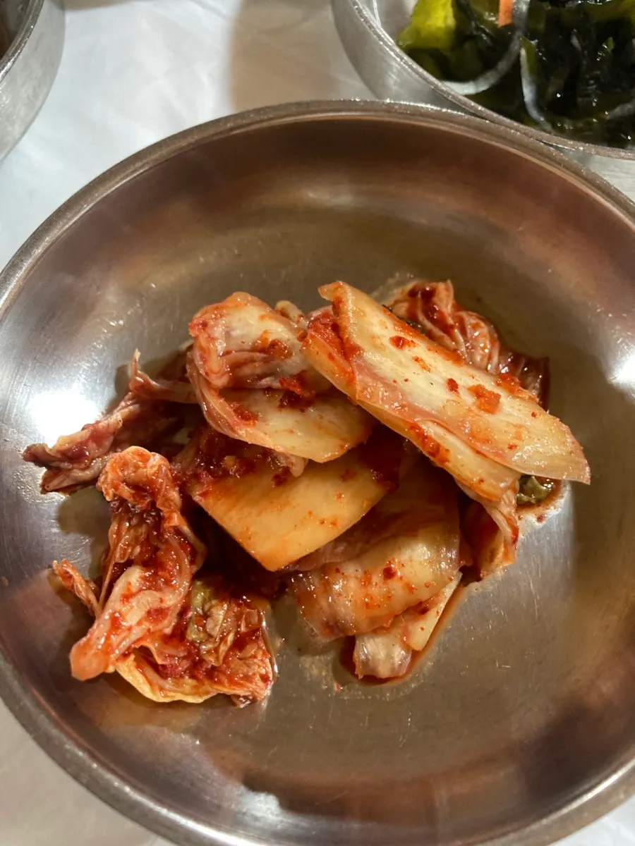 A full sundubu breakfast spread