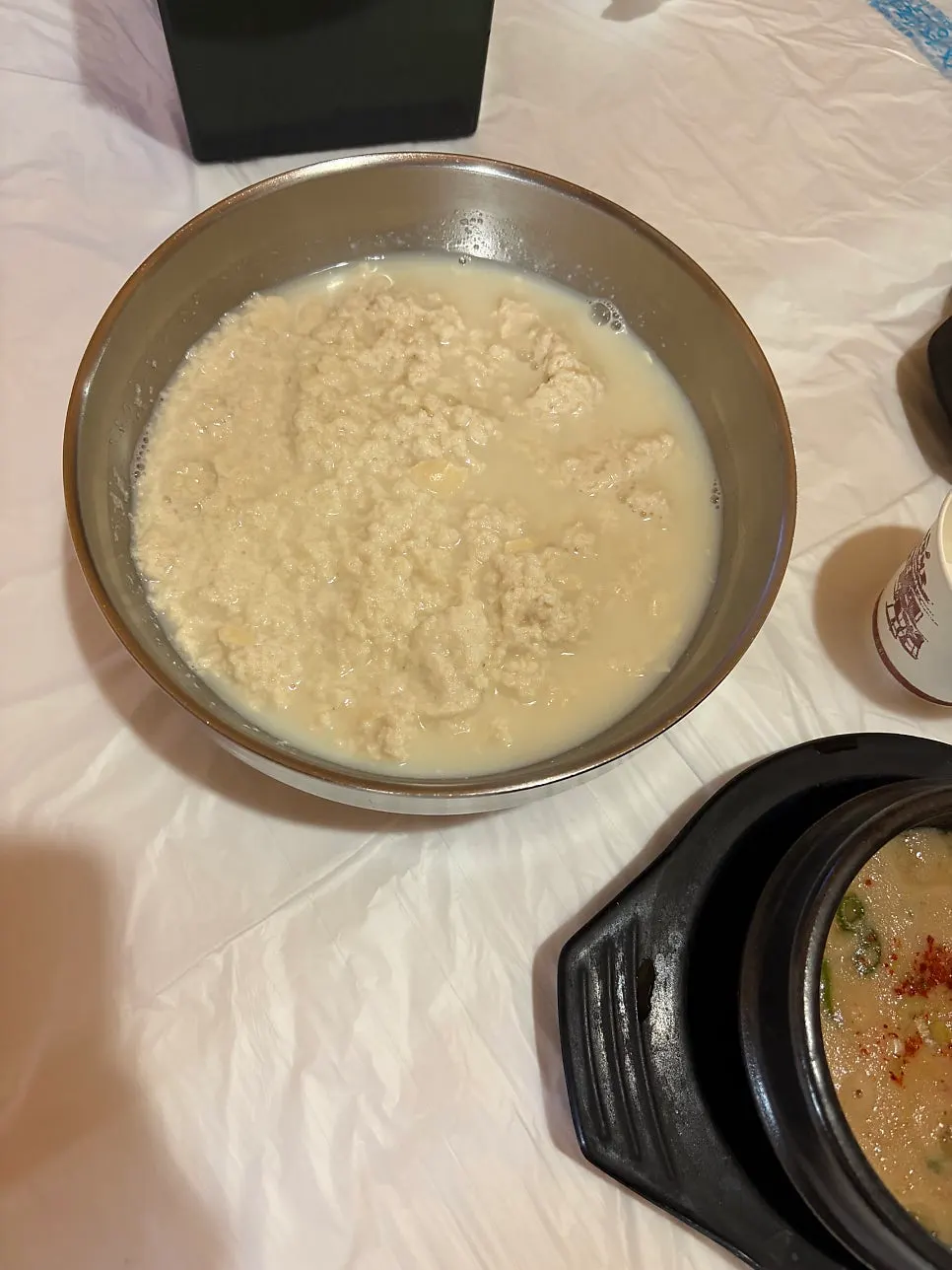 A bowl of plain, clean-tasting Chodang sundubu