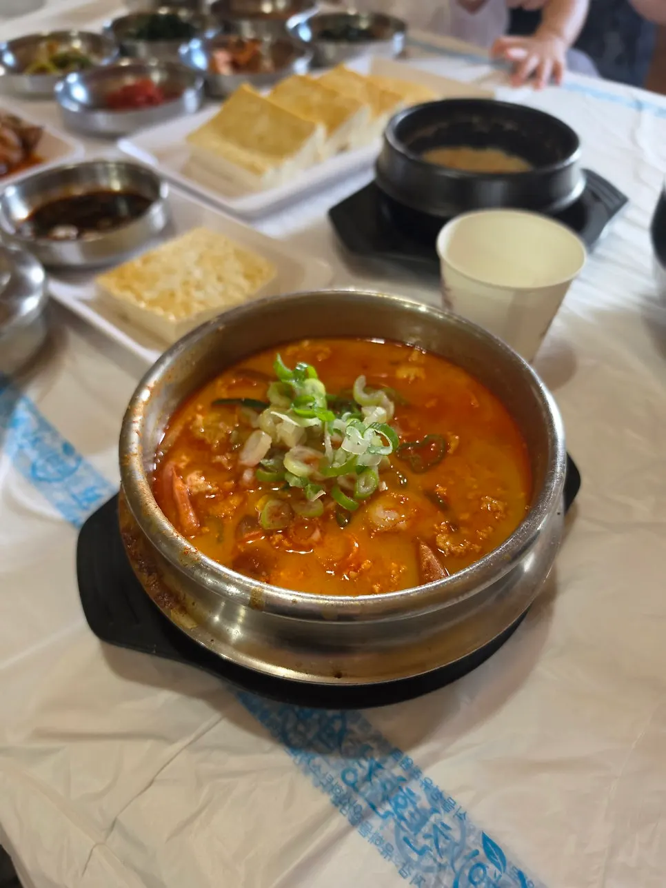 Final shot of the hot spicy sundubu