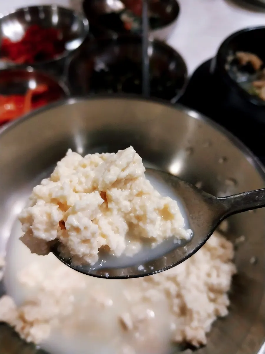 Chodang sundubu made with domestic soybeans