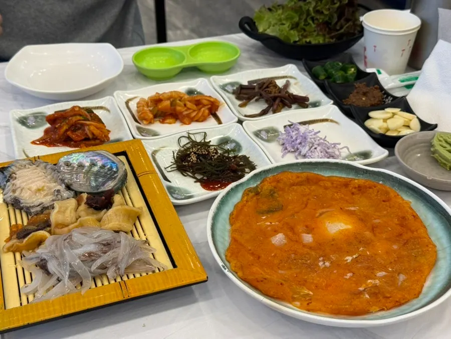 박달대게 2인 코스 스끼다시 한상