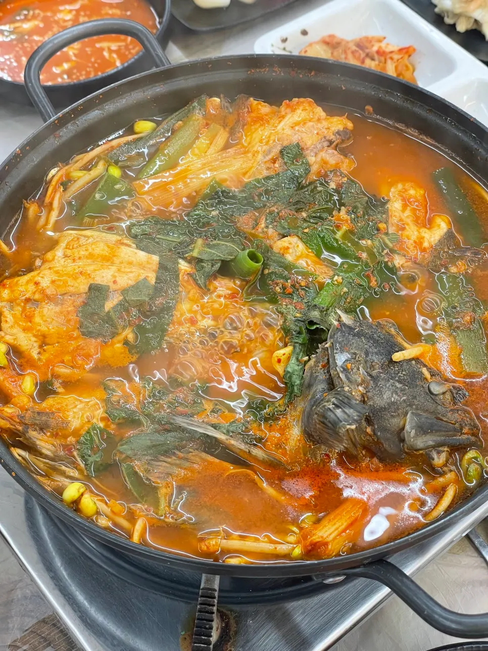Spicy fish stew to finish the meal