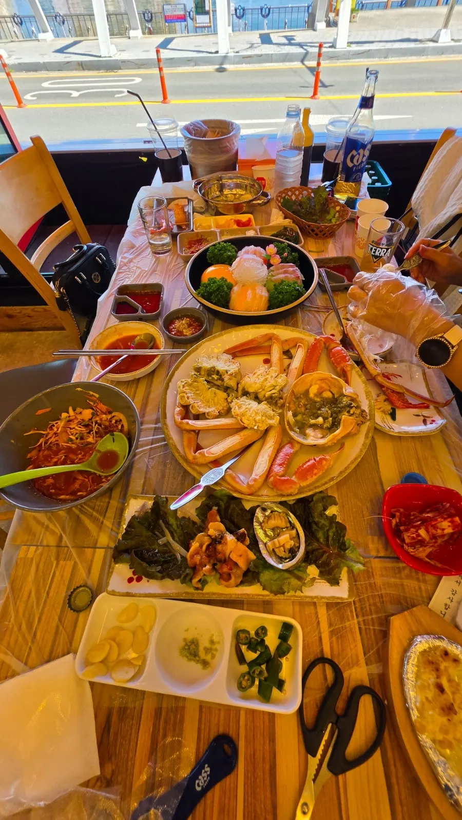 Full table spread of the Snow Crab C Set