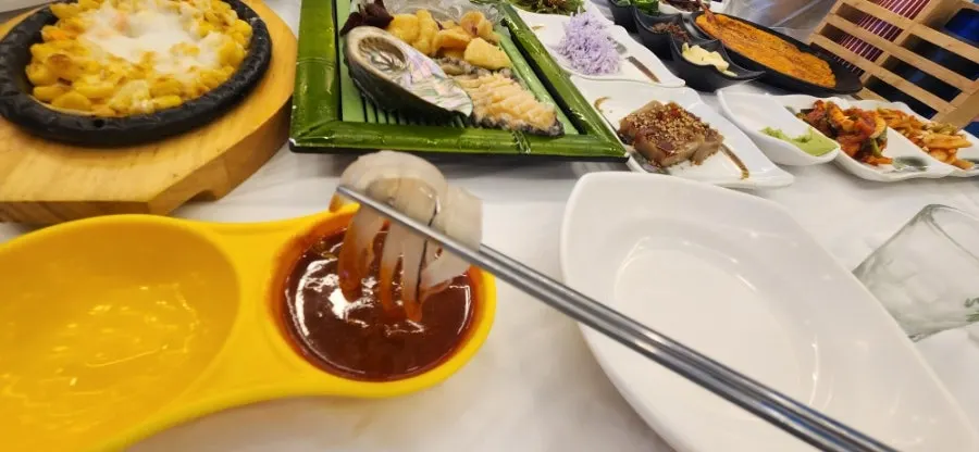 A plate of ocean-scented sea squirt