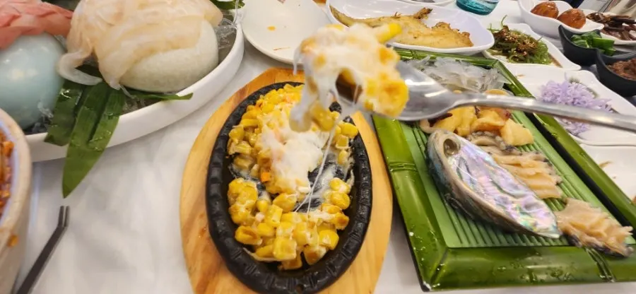 Sushi plate split in half to share