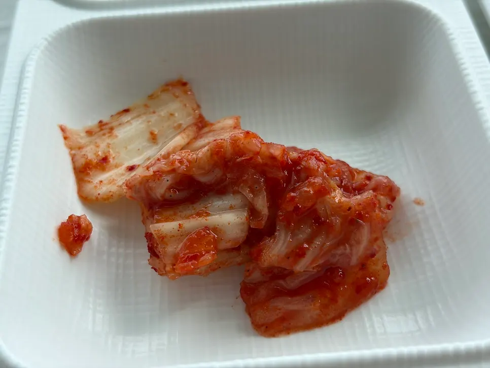 낙지 양념과 우동사리 조합