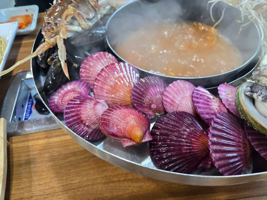 Special Seafood Flower Platter piled high with seafood