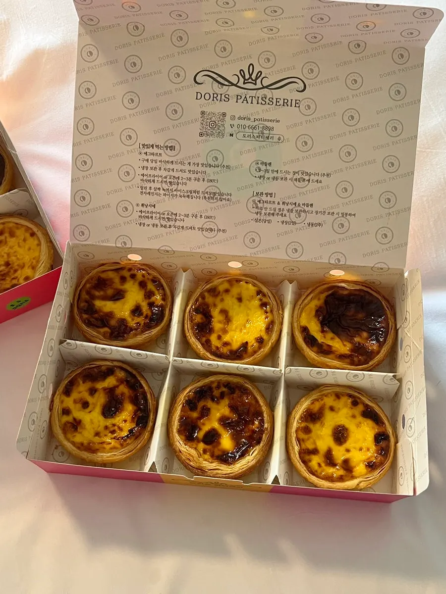 A box of original egg tarts