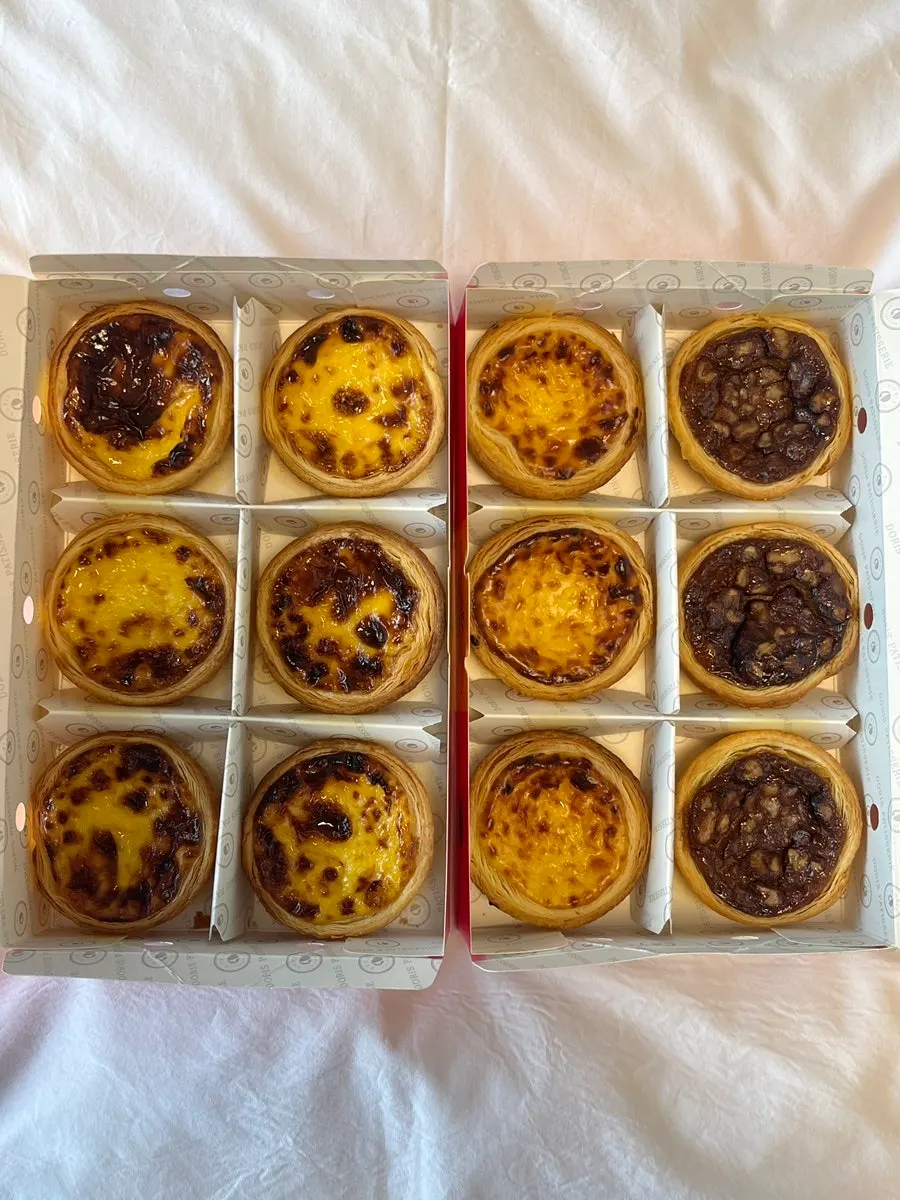 Egg tart reheated the next day