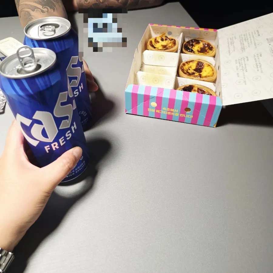 Pastries packed as part of a Sokcho trip dessert course