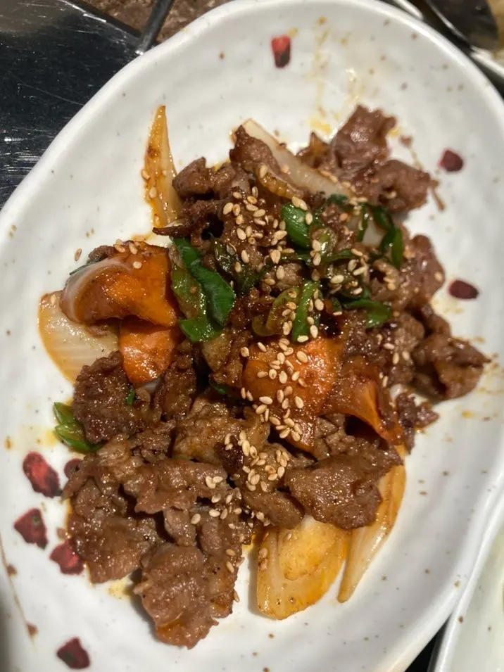 Korean set meal with nutty pot-cooked rice