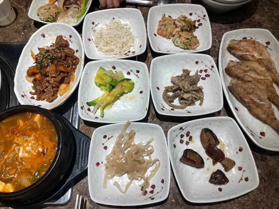A lavish spread enjoyed with my parents