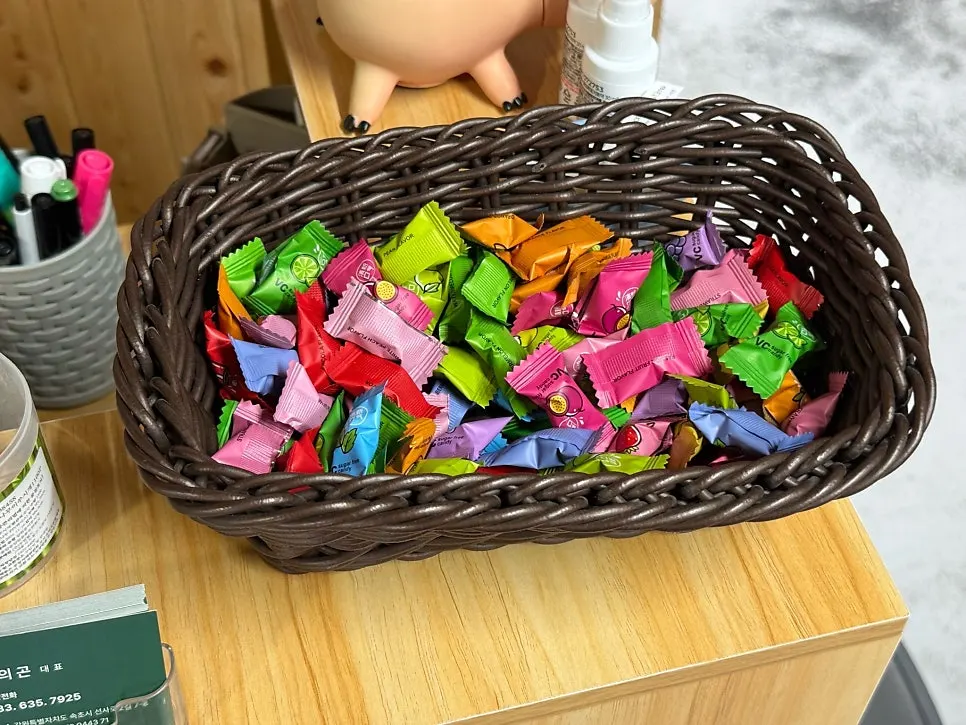 Candy served as dessert after the meal