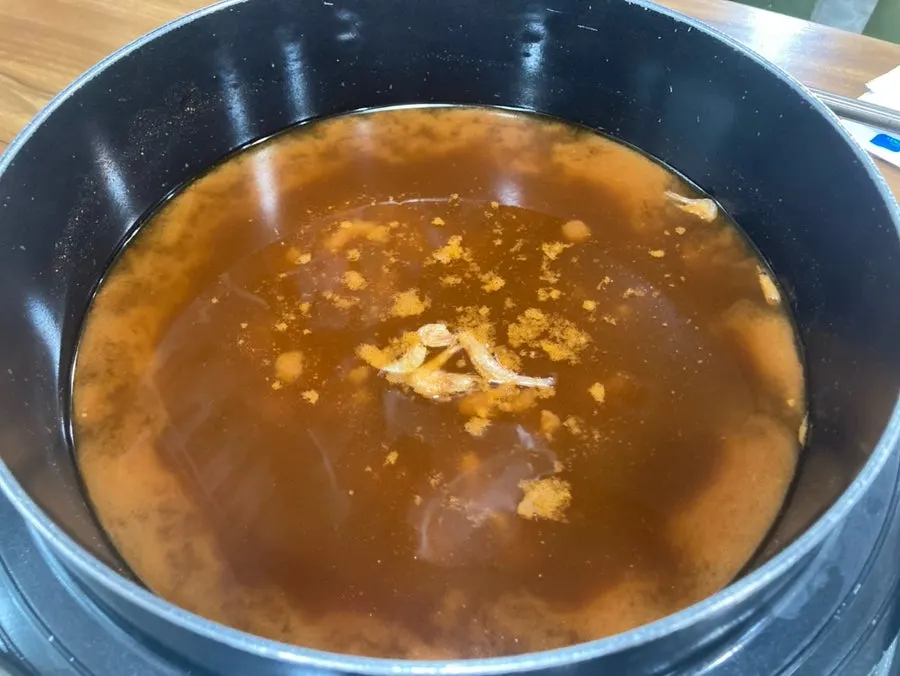 예약해 미리 세팅된 3인 칼국수 상차림