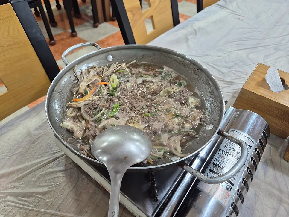 냄비째 나온 불고기백반