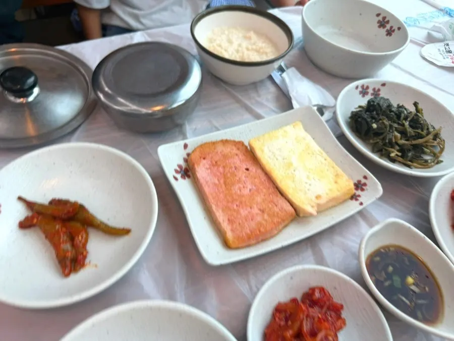옛고을순두부 두부 반찬 클로즈업