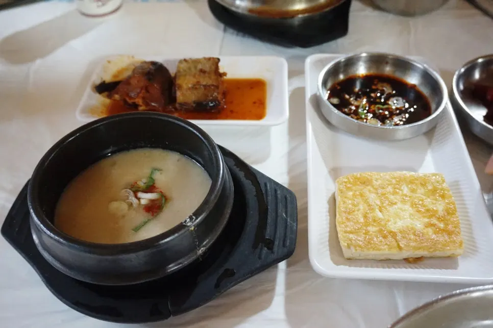 Soy sauce shrimp and seasoned pollack side dishes