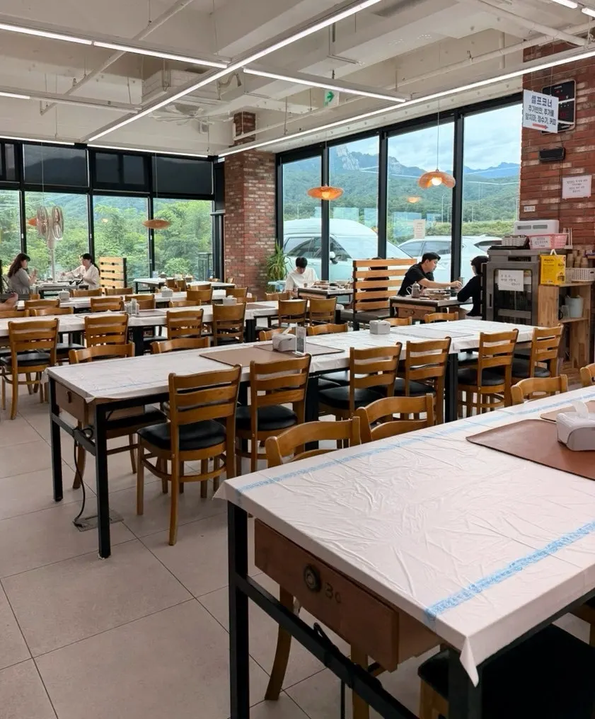 Sundubu restaurant interior with spacious tables