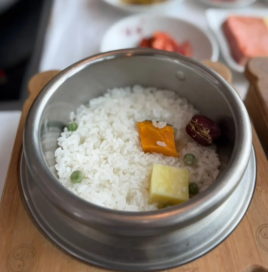 Cauldron rice with kabocha squash, sweet potato, and beans