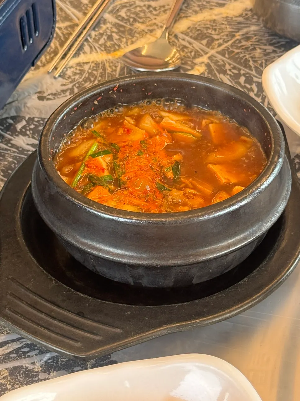 함께 주문한 된장찌개