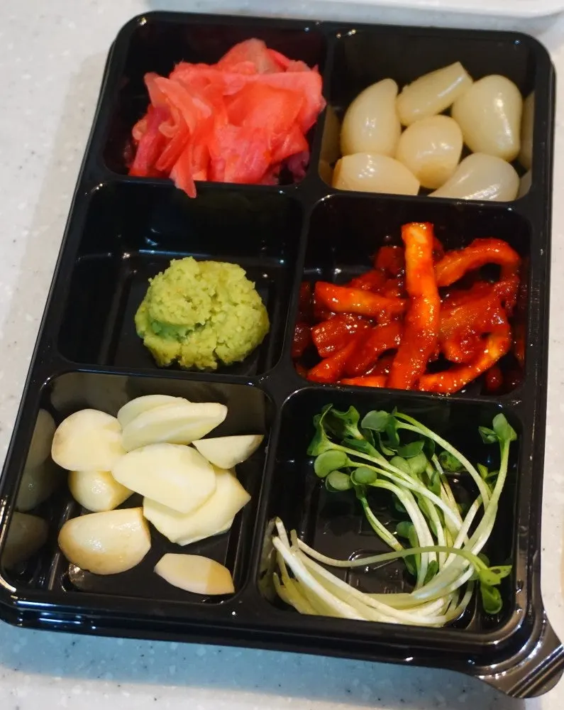 회가 포장 반찬 구성