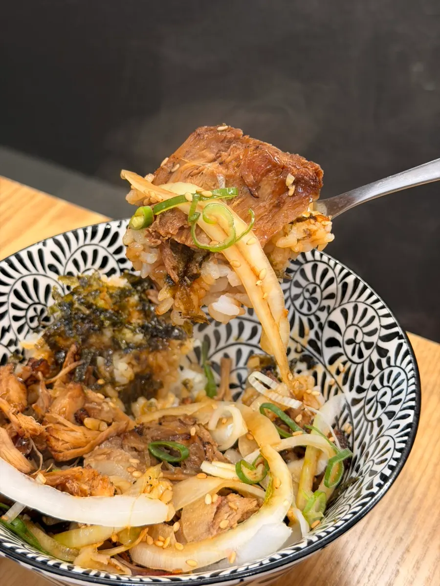 Ichiba Ramen's chashudon topped generously with meat