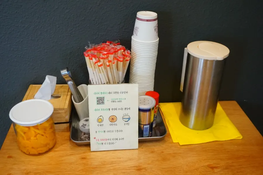 Kiosk menu and prices at Ichiba Ramen