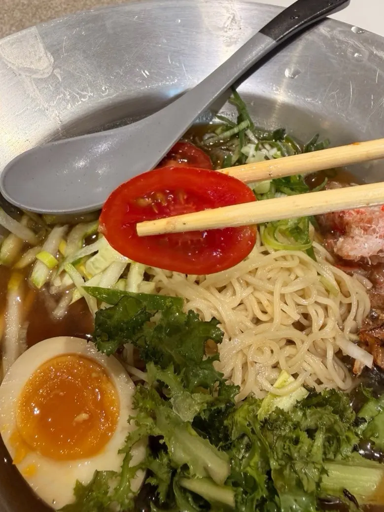 냉 라멘 차슈 한 점