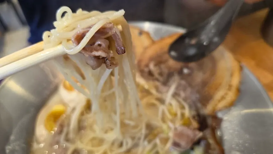 Special tonkotsu ramen with rich pork bone broth