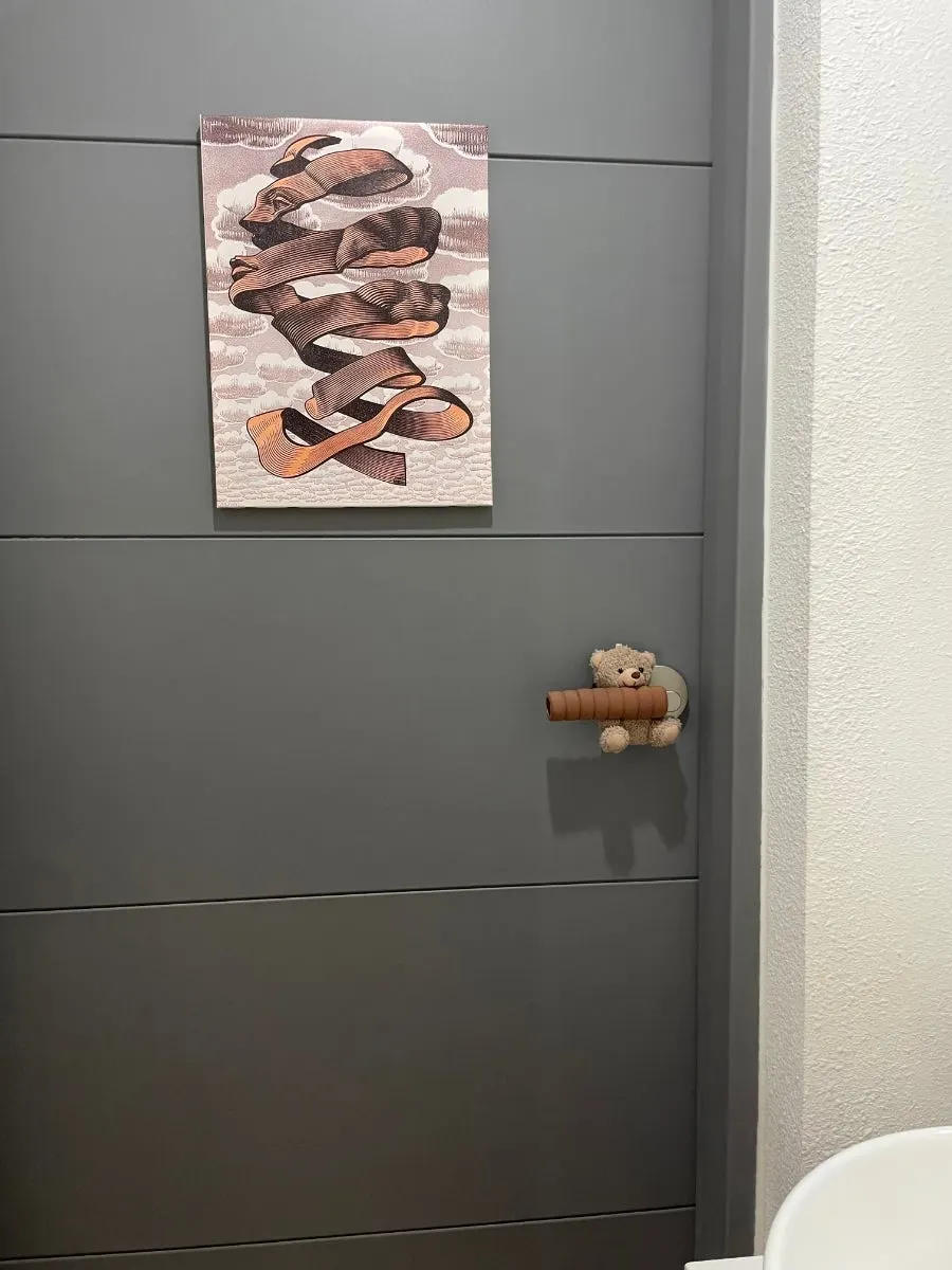 Entrance to the indoor restroom at Ichiba Ramen