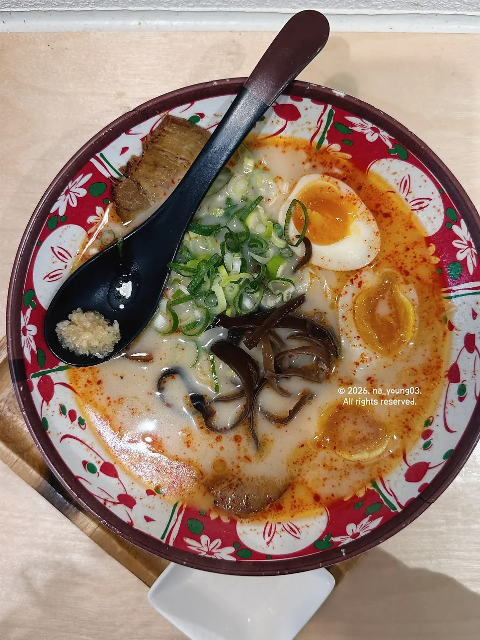 Scenery of the ramen restaurant visited during a Sokcho trip