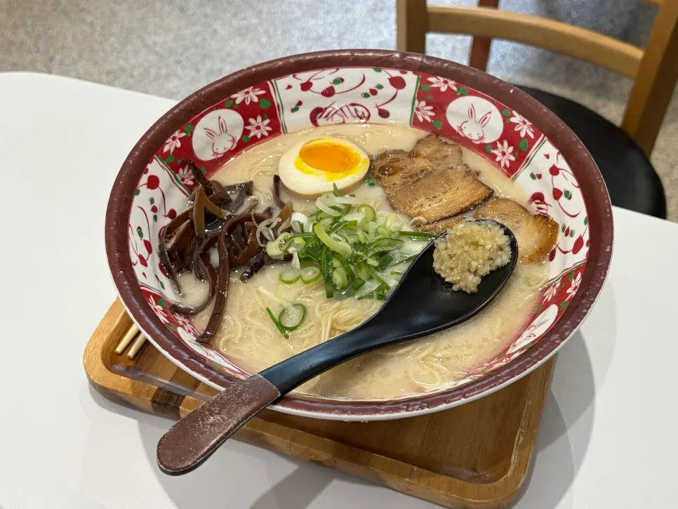 Close-up of two bowls of ramen at Ichiba Ramen