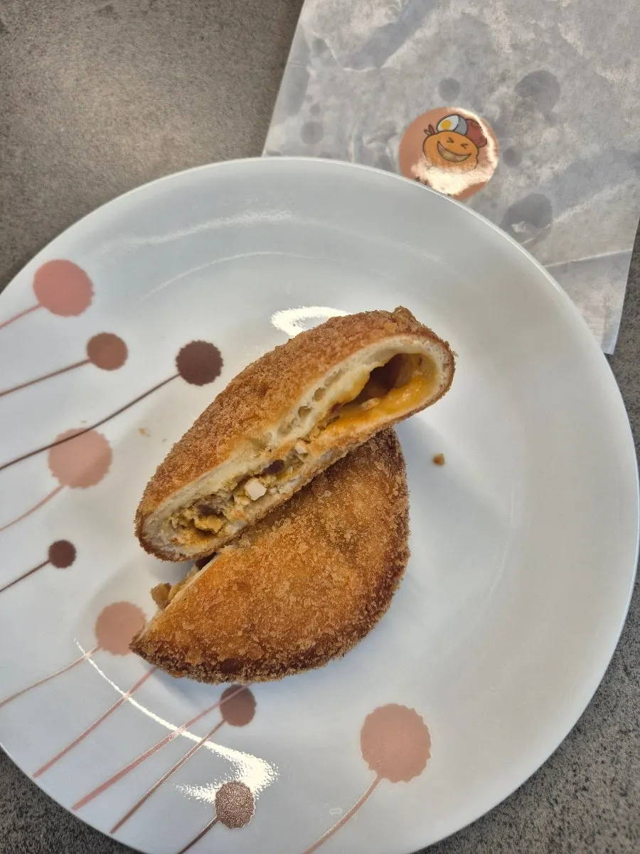 Generously filled pepper japchae croquette
