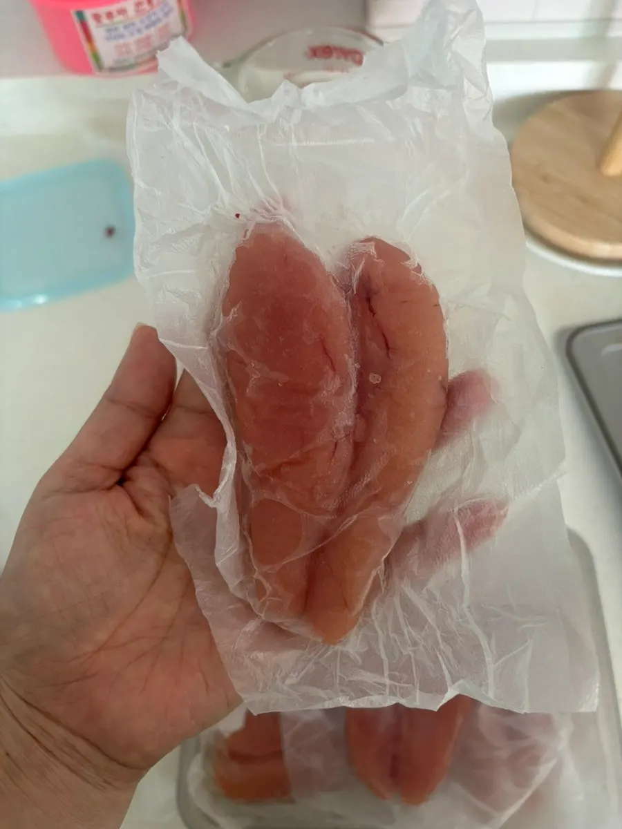 A meal made with jeotgal after the trip