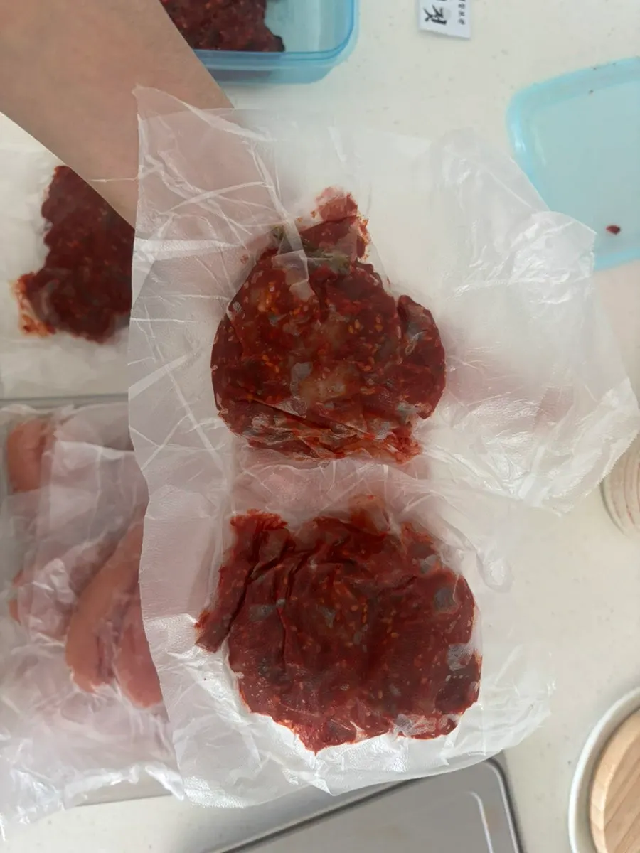 Jeotgal side dishes bought in Sokcho