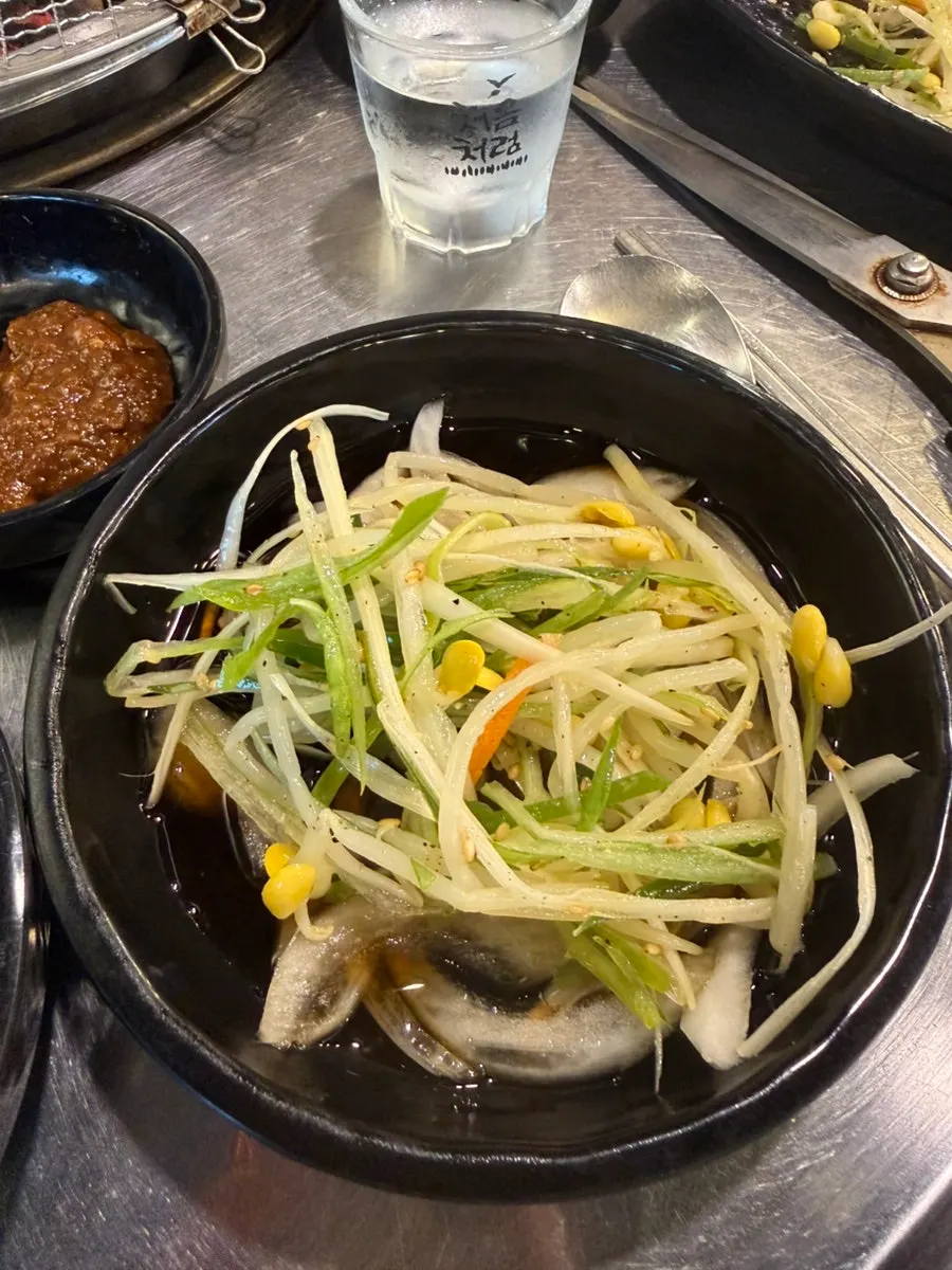 The owner's homemade scallop jeotgal