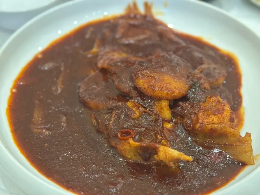 Pro-gaori-jjim (small) covered in sauce