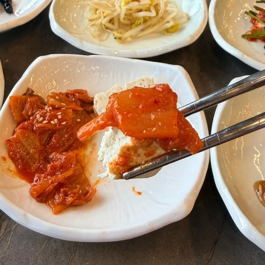 여러 가지 두부 요리 반찬 모음