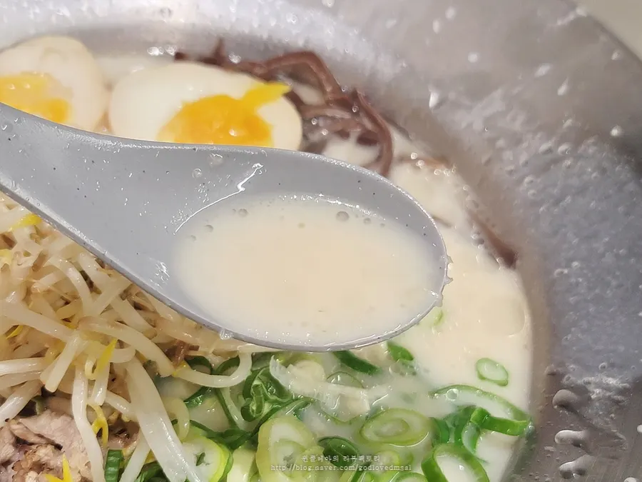 Noodles lifted from the special tonkotsu ramen broth
