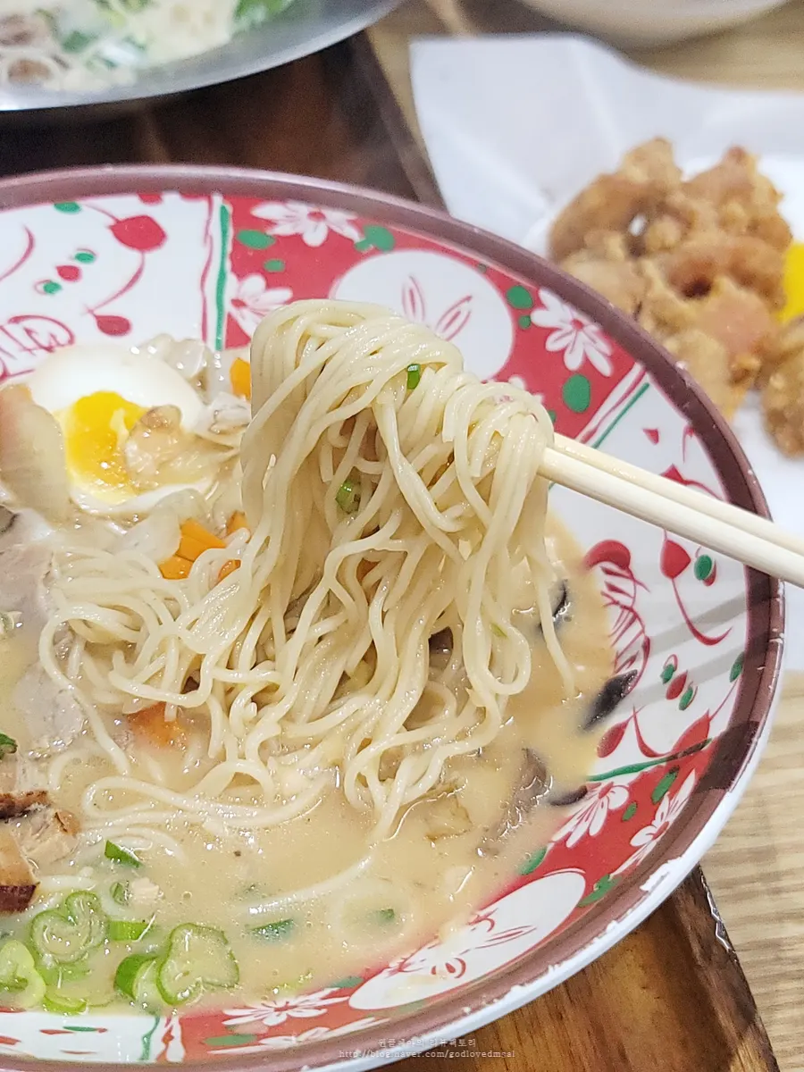 Table at Ichiba Ramen after finishing the meal